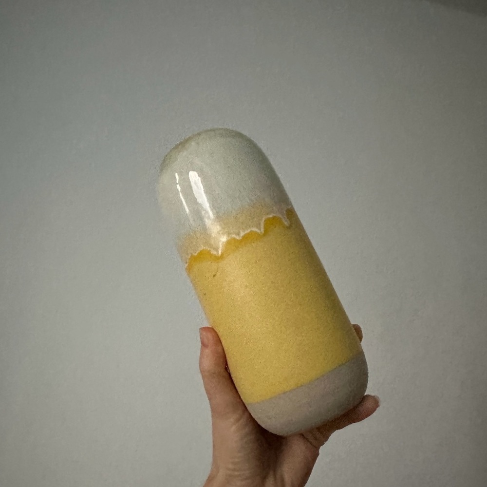 Kith Yellow and White Vase